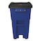 Rubbermaid Commercial 50 gal. Square Trash Can FG9W2700BLUE - alternate 4